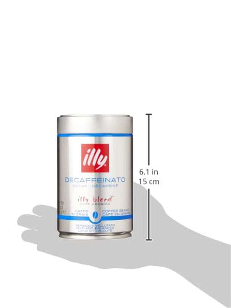 illy Kaffee, Kaffeebohnen Entkoffeiniert - Dose zu 250 g (Packung mit 2)