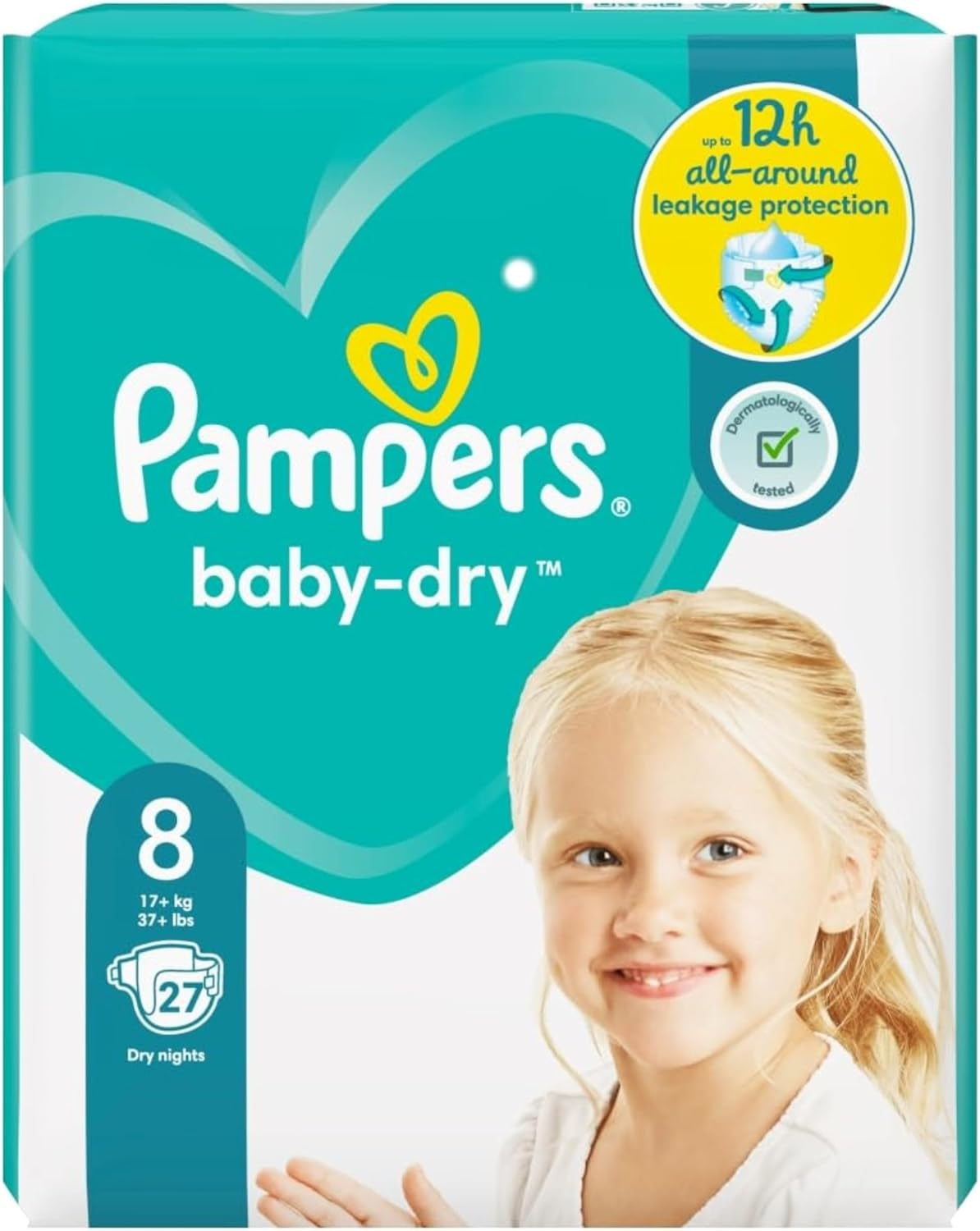 Scutece Pampers 81657566 Baby-Dry Pants, albe