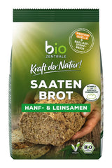 Biozentrale, mix de copt pâine cu semințe cânepă și semințe de in, organic, 500 grame Bucatarie Naty Shop