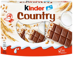 Batoane Kinder Country, 9 batoane, 212 g