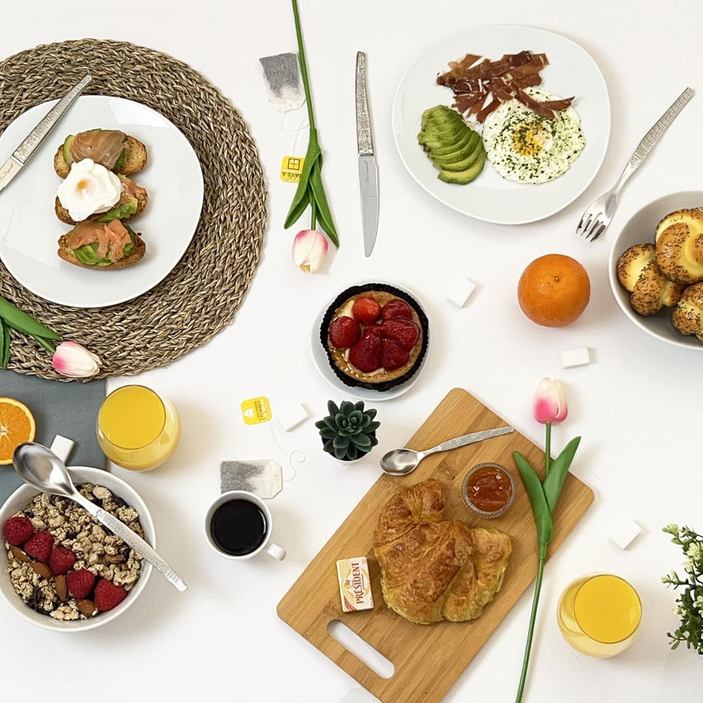 Tacâmuri JET cu design fin, strălucitor, set excepțional de tacâmuri, 30 de bucăți Bucatarie Naty Shop