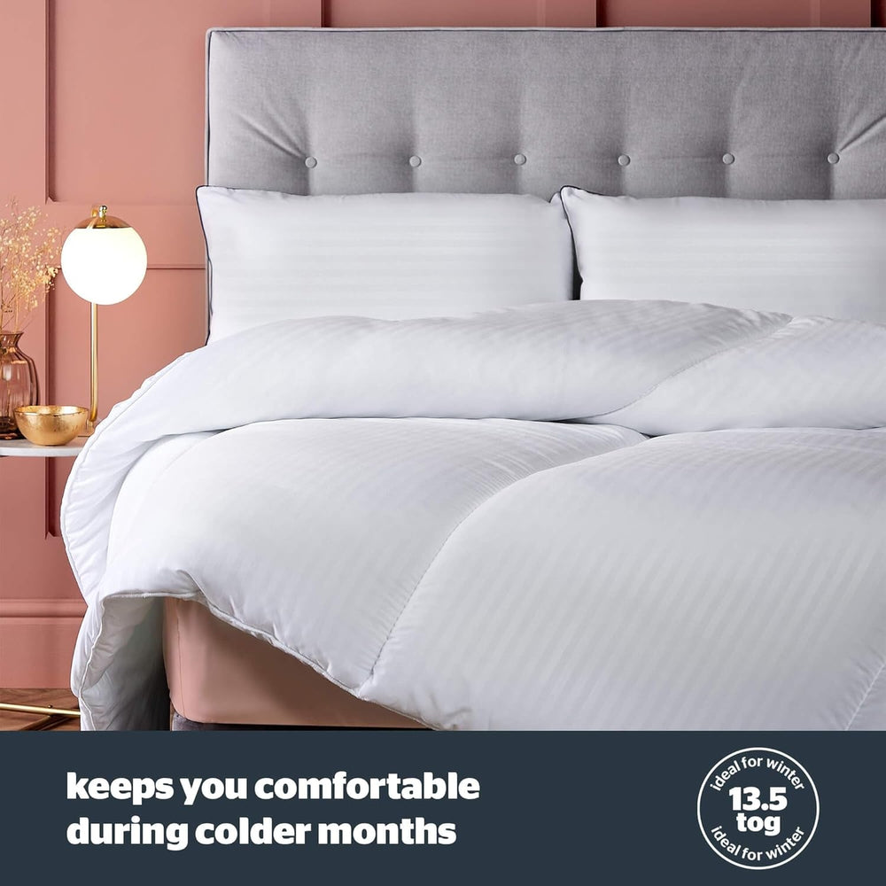 Plapumă Silentnight Hotel Collection pentru paturi duble, 13.5 TOG, alb, microfibră, alb, pat simplu 135 X 200Cm Plapumi si pilote Naty Shop