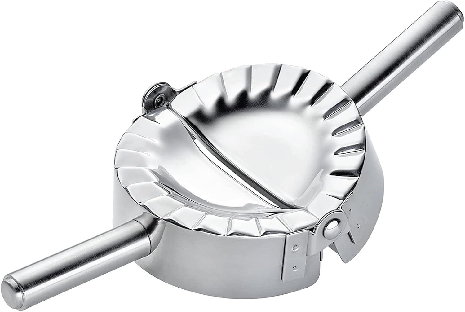 Formă pentru ravioli Küchenprofi 0803512800, mini, rotundă, oțel inoxidabil, argintie, 8 x 8 x 15 cm