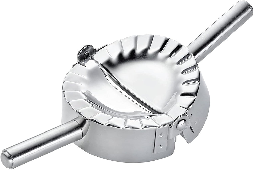 Formă pentru ravioli Küchenprofi 0803512800, mini, rotundă, oțel inoxidabil, argintie, 8 x 8 x 15 cm