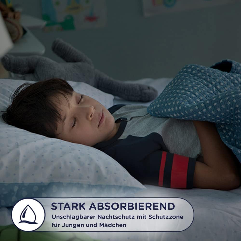 Scutece absorbante DryNites pentru noapte, pentru enurezis, pentru băieți 4-7 ani (17-30 kg), pachet lunar jumbo, 64 bucăți