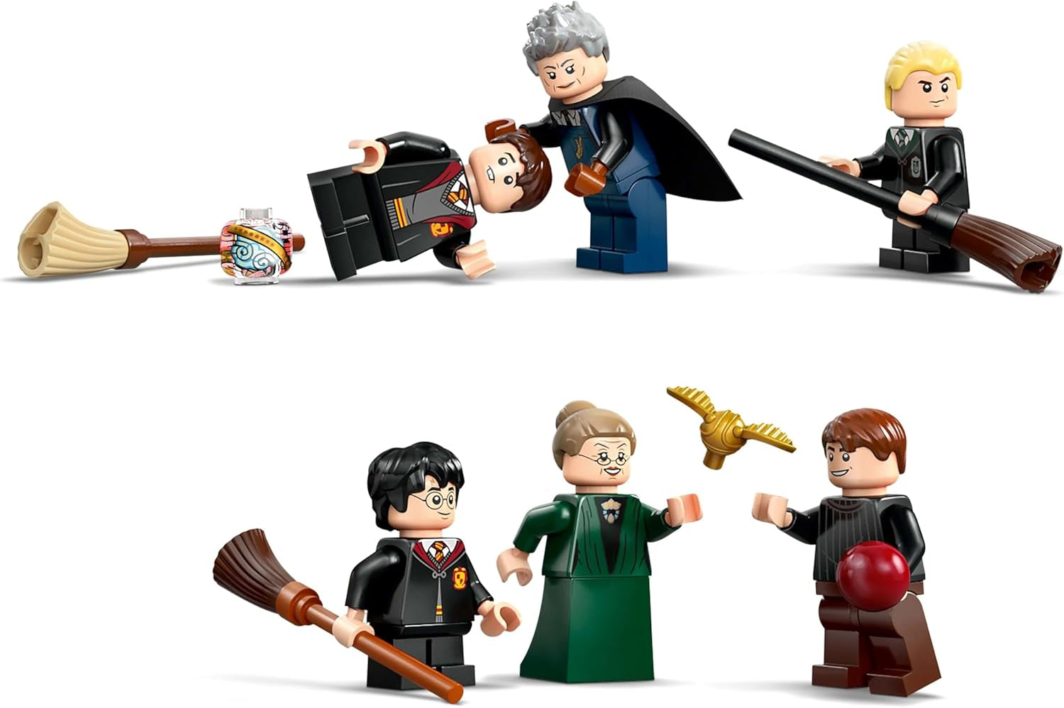 Castelul Hogwarts LEGO Harry Potter: Lecții de zbor, set de joacă de aventură cu 6 minifigurine de colecționat, inclusiv Draco Malfoy și profesorul Mcgonagall, set de joacă de rol pentru băieți și fete de la 9 ani 76447 Seturi de constructie Besuche den LEGO-Store