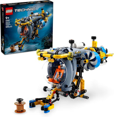 Submarin LEGO Technic Deep Sea Explorer, jucărie de construit pentru copii, băieți și fete de la 9 ani, idei creative de cadouri pentru ziua de naștere, vehicul construibil, cu elice rotative 42201 Seturi de constructie Besuche den LEGO-Store Titlu implicit