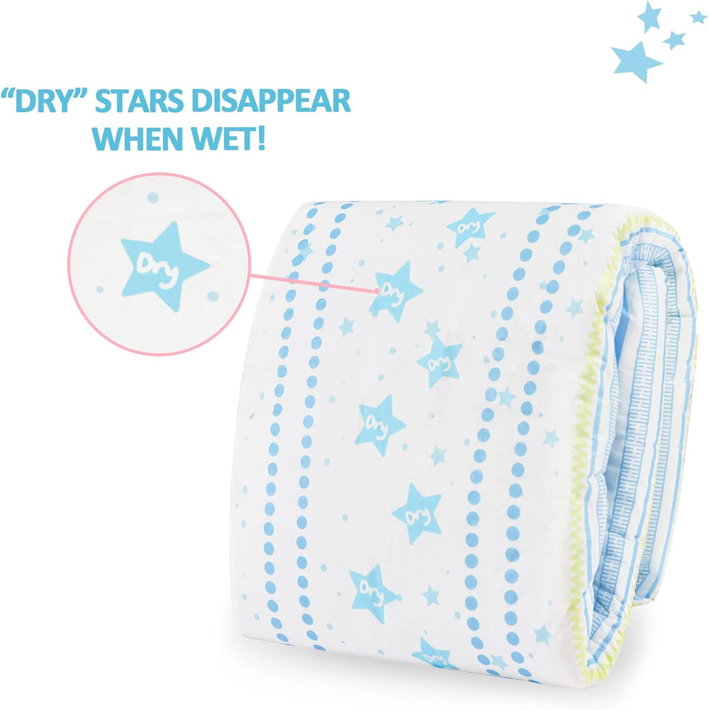 Scutece imprimate pentru adulți 5500-5800 ml, pachet de 2, 3 imprimeuri, asortate aleatoriu - Astro Babies (L)