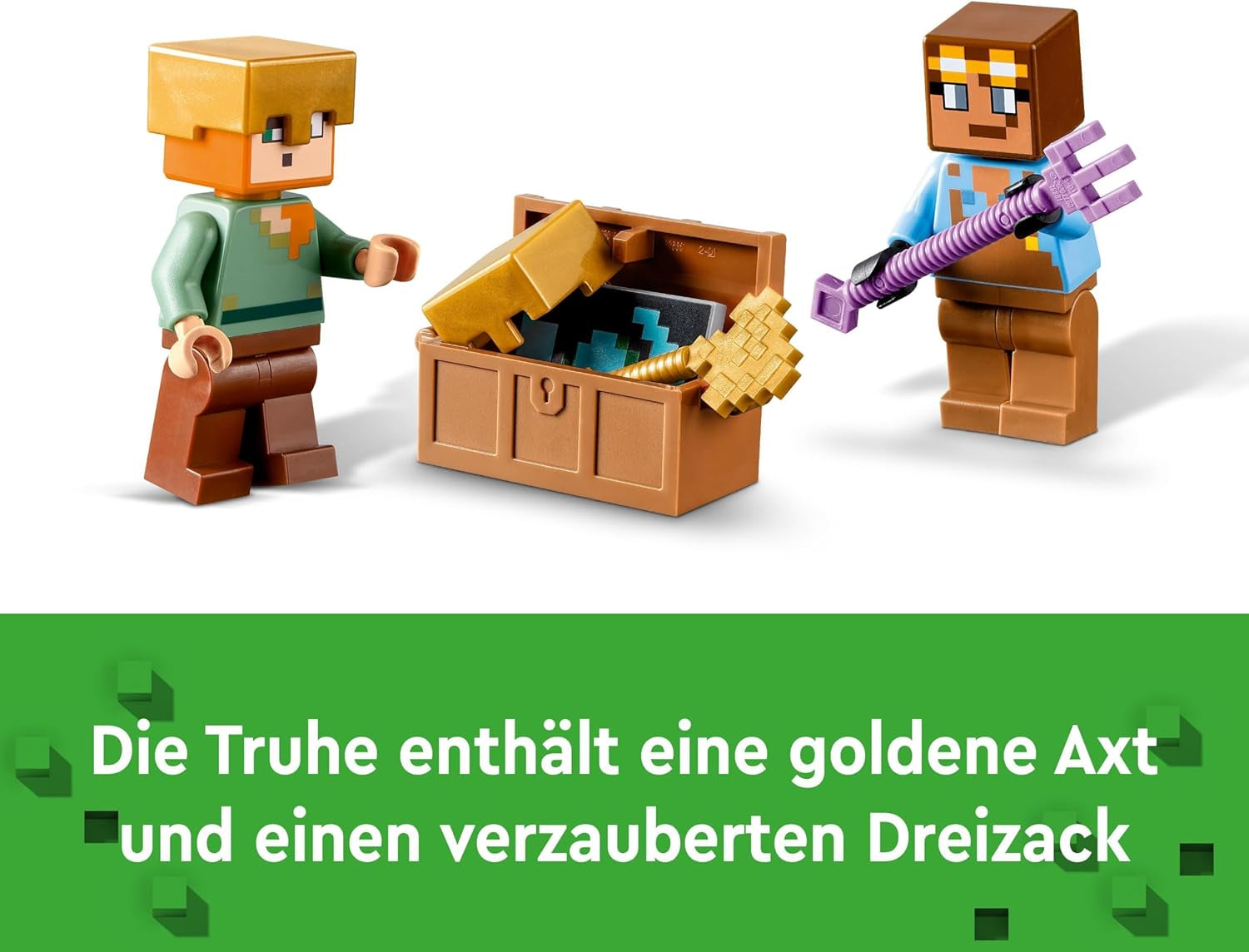 LEGO Minecraft The Armoury, set de jocuri cu figuri de eroi, arme de jucărie și figura Alex, jucărie de acțiune pentru băieți și fete, cadou pentru gameri și copii de la 7 ani 21252 Seturi de constructie Besuche den LEGO-Store
