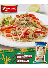 Tăiței de sticlă DIAMOND, tăiței lungi de sticlă, natural vegani și fără gluten - 1 x 250 g