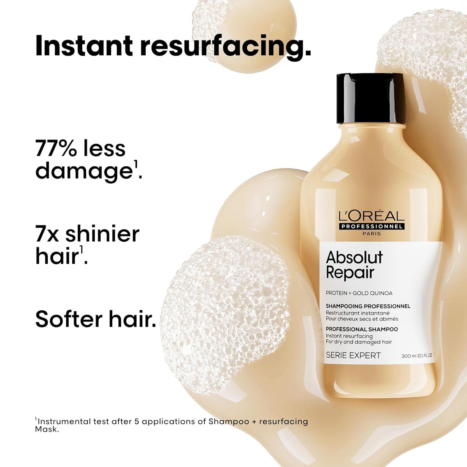 L'OréAl Professionnel Serie Expert Absolut Repair Gold, Quinoa Shampoo + Protein Duș și baie Naty Shop