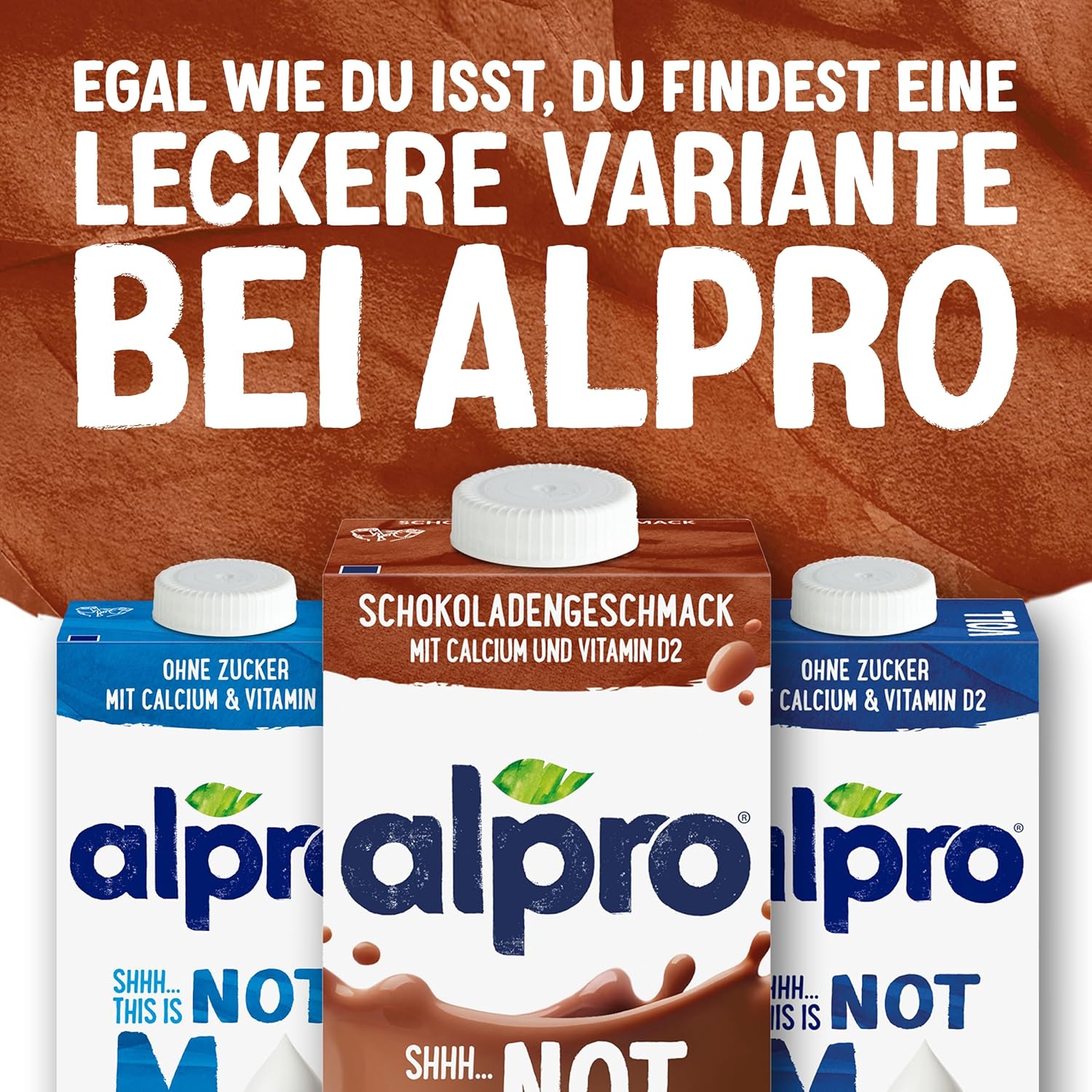 Alpro Sojadrink, Vanillegeschmack, Pflanzlicher Drink, Vegan, Laktosefrei, Glutenfrei, UHT, 15x250ml, 15er Pack