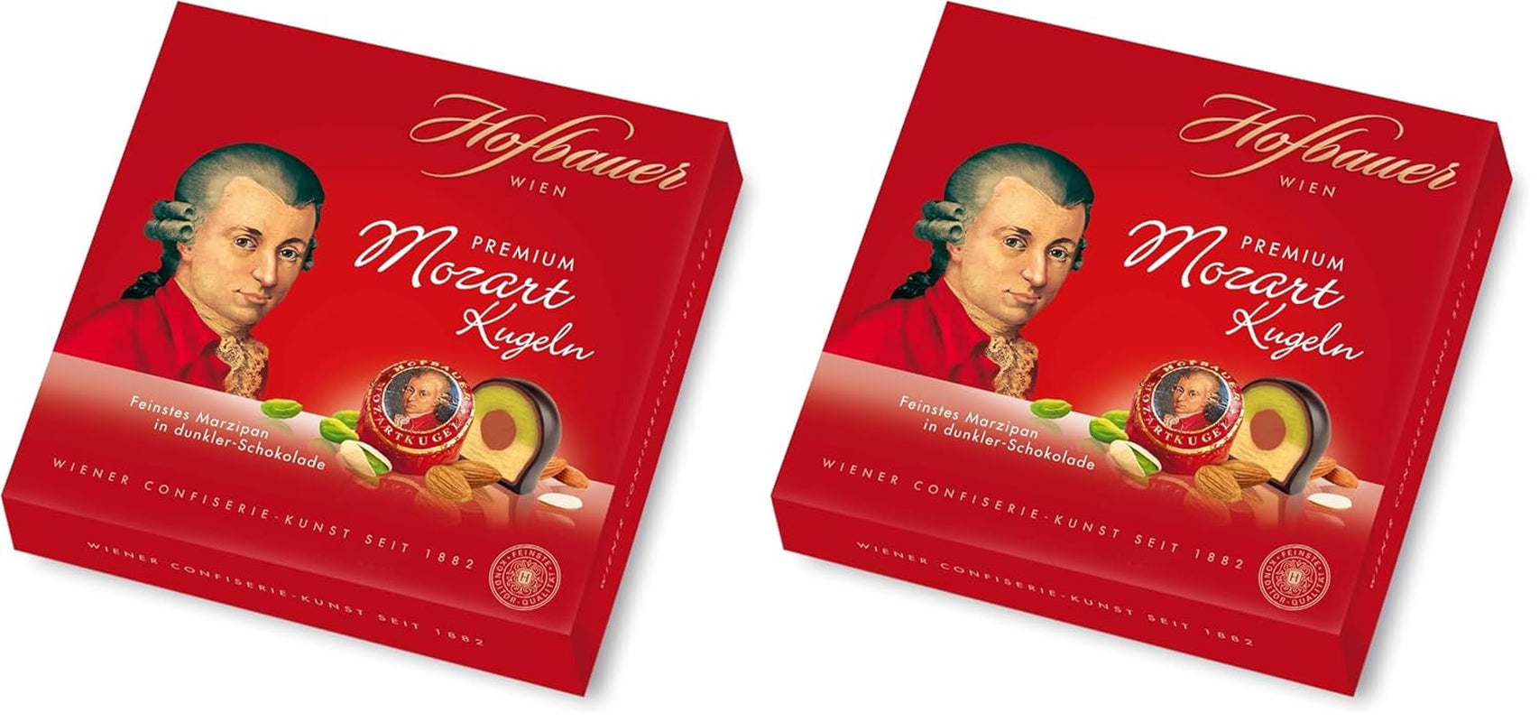 Hofbauer Vienna, Mozartkugeln 200 g, ciocolată neagră