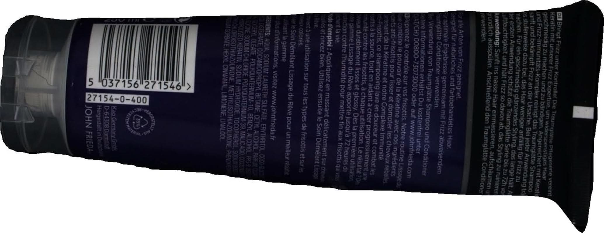 John Frieda - Frizz Ease Dream Smoothing Shampoo, 250 ml Duș și baie Naty Shop