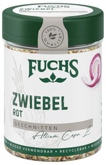 Fuchs Gewürze - Zwiebel rot geschnitten - Gewürz für Pürees, Salate oder Brotaufstriche - natürliche Zutaten - 40 g in wiederverwendbarer, recyclebarer Dose