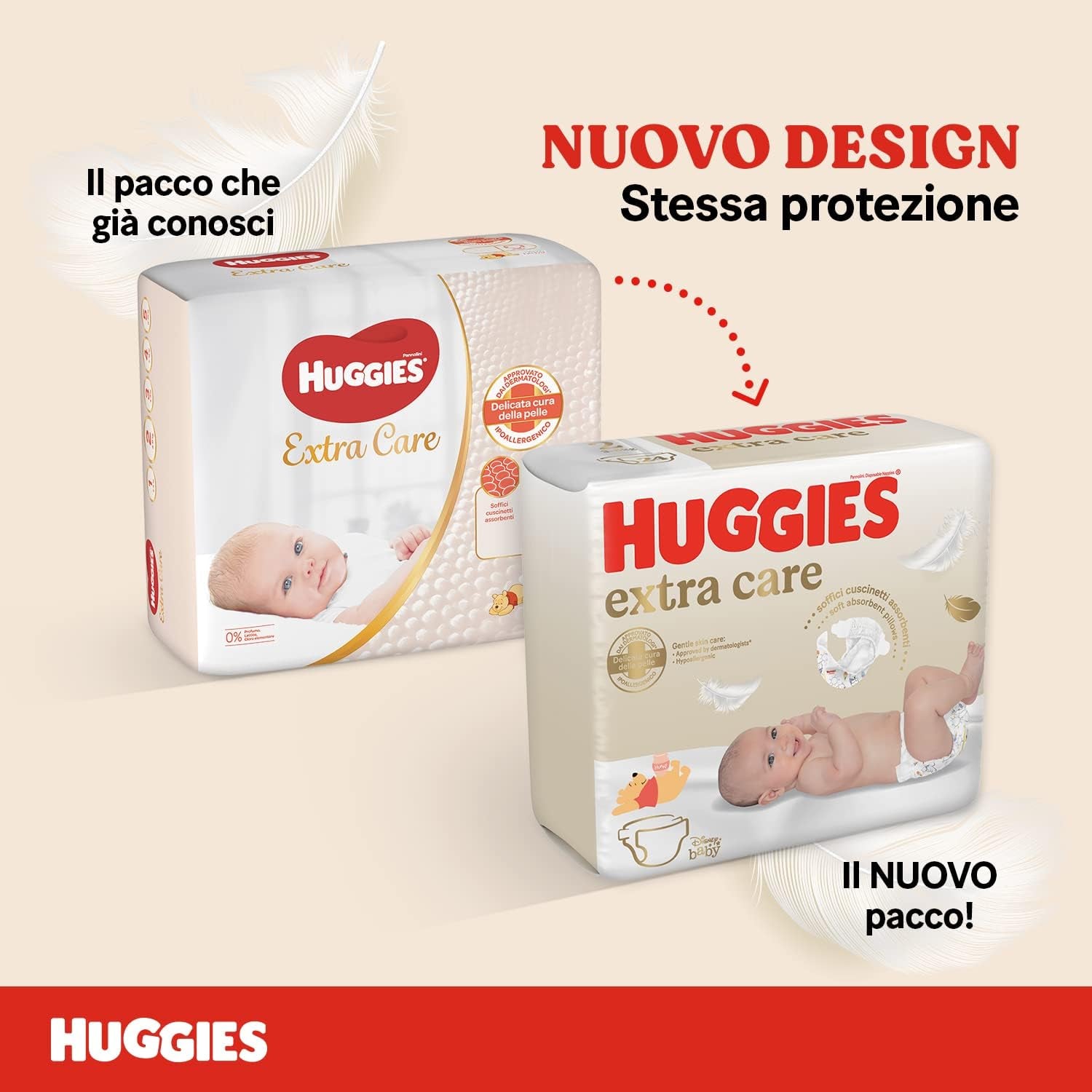 Scutece Huggies Extra Care pentru bebeluși, mărimea 1 (2-5 kg), foarte absorbante, design Disney, pachet vrac, 160 bucăți