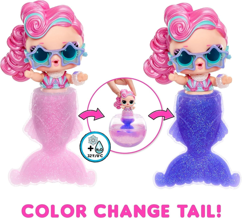 L.O.L. Surprise! Mermaids Tots - Mini păpuși la modă cu cozi care își schimbă culoarea - Potrivit pentru colecționari, fete și băieți cu vârsta de 4 ani și peste Papusi Naty Shop