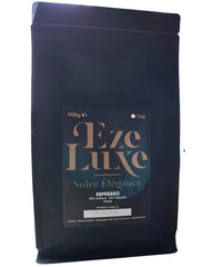 Cafea Espresso Noire Elegance 500g – 50% Arabica și 50% Robusta din Brazilia și India – prăjire medie, puternică și cremoasă cu ciocolată neagră – intensitate 8 – incl. espressor gratuit