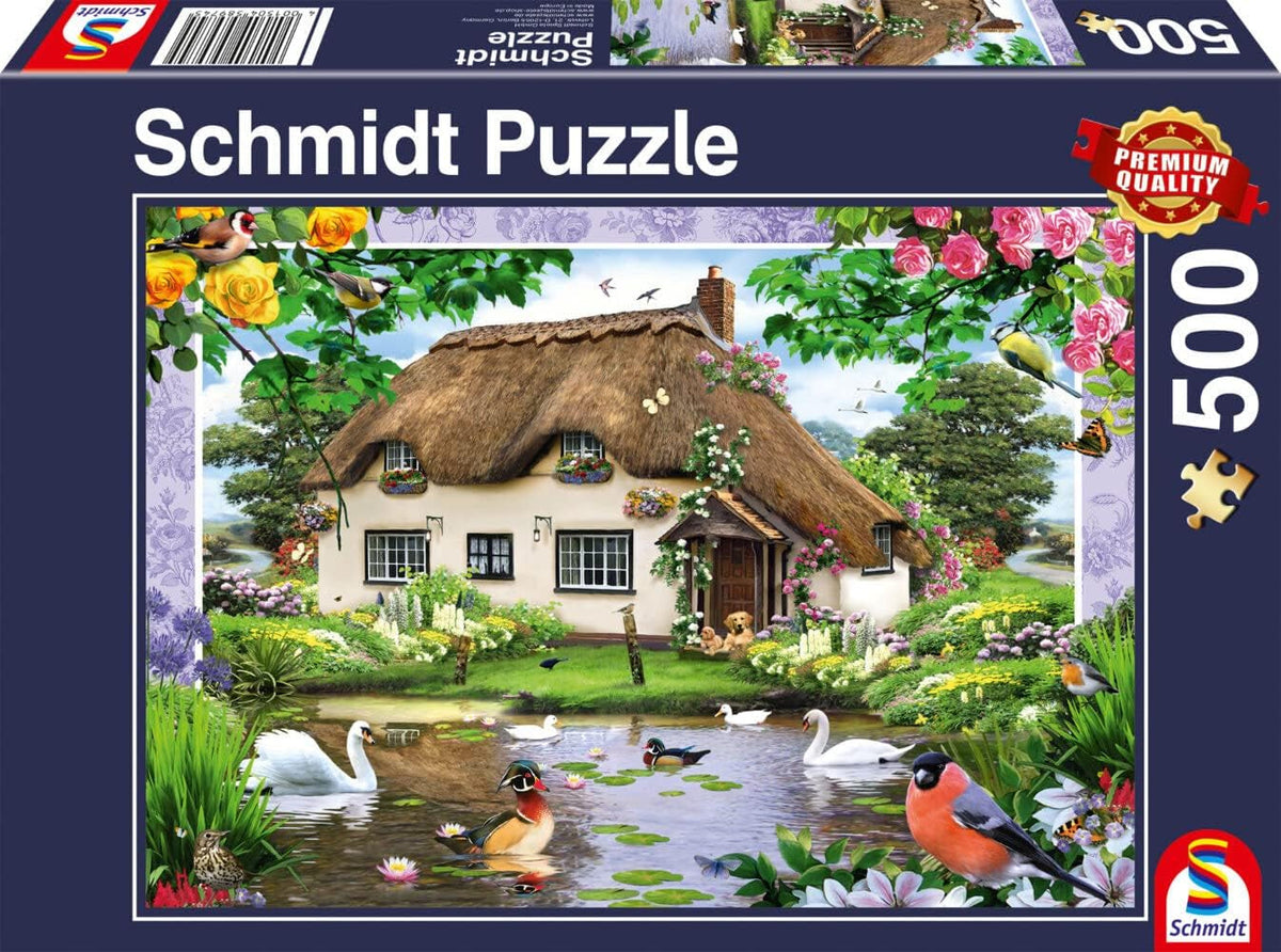 Schmidt Spiele Casă de țară romantică, puzzle jigsaw 500 piese Puzzle Naty Shop Titlu implicit
