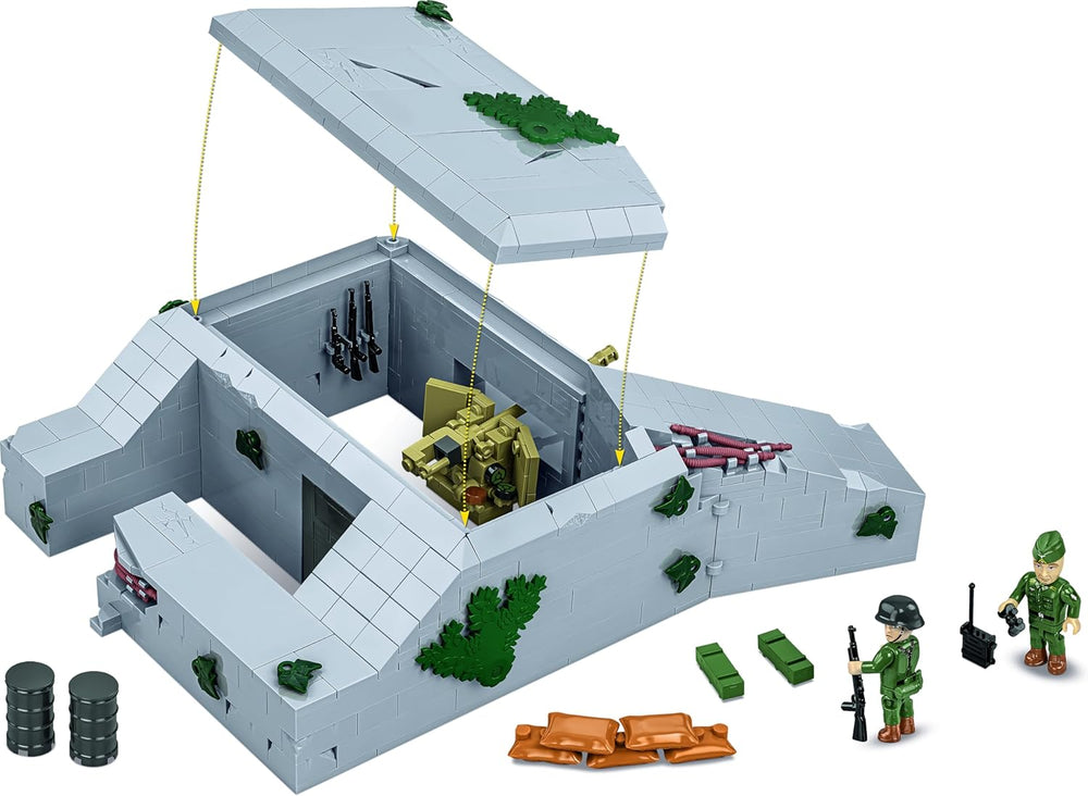 COBI Regelbau 667 - German Bunker, Grau, Grün