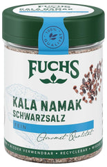 Fuchs Gewürze - Kala Namak - Schwarzsalz - Gewürzsalz für veganes Rührei - natürliche Zutaten - 100 g in wiederverwendbarer, recyclebarer Dose