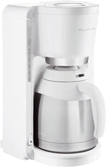 Cafetieră cu filtru Rowenta CT3811 Adagio Milano | Cu carafă termică din oțel inoxidabil | 10-15 cești | Oprire automată | Alb/Oțel inoxidabil