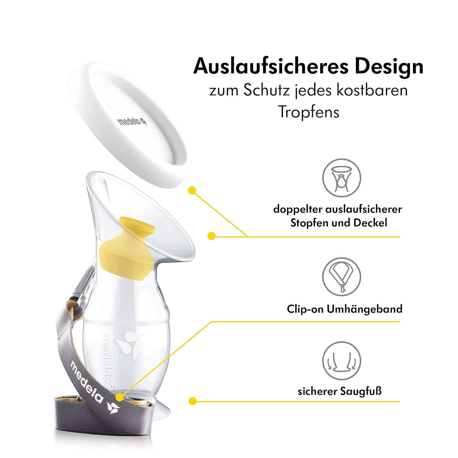 Medela Colector de lapte matern fabricat din silicon Accesorii Hrana si Alaptare Bebe Naty Shop