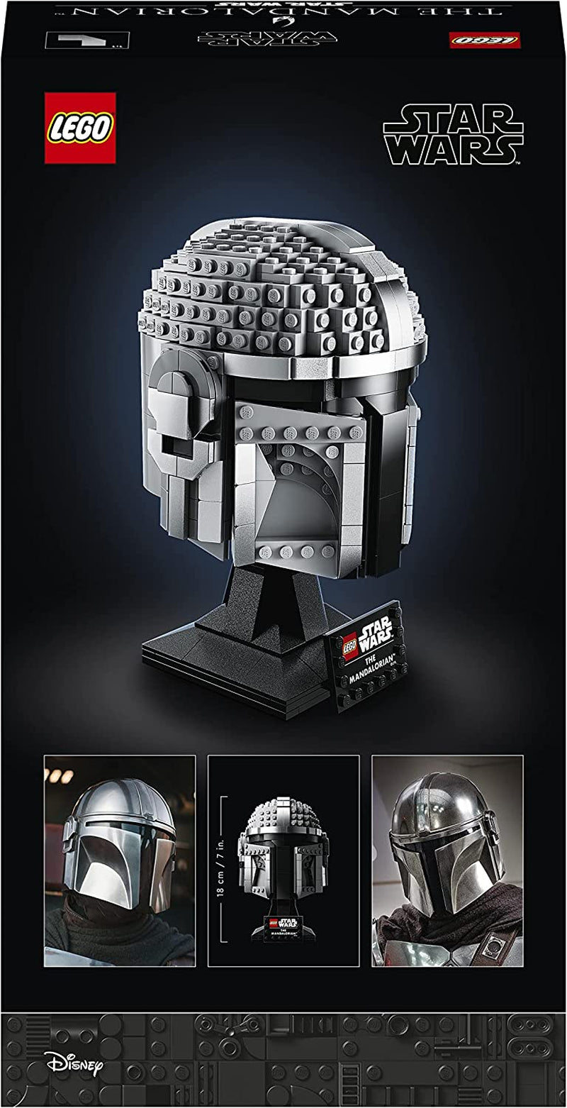 Model LEGO Star Wars Mandalorian Helmet, decorațiune de colecție pentru cameră și un cadou minunat pentru adulți, kit, bărbați, femei, mamă, tată, idee de cadou de colecție 75328 Seturi de constructie Besuche den LEGO-Store