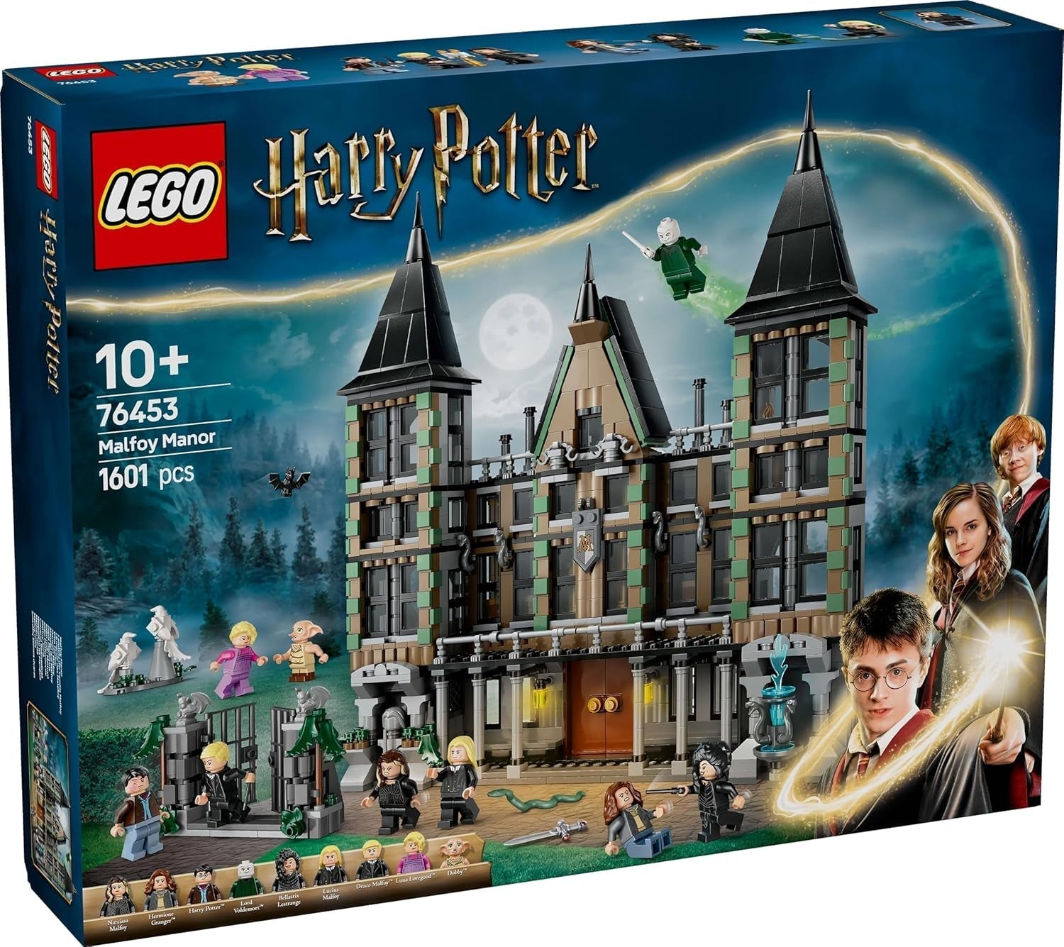 LEGO Harry Potter Malfoy Family Country Estate, jucărie fantastică de colecționat și expus, cadou pentru băieți, fete și fani ai lumii vrăjitorilor, idee de cadou cu 9 minifigurine 76453 Seturi de constructie Besuche den LEGO-Store