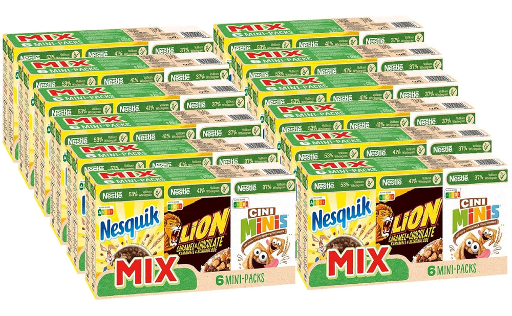 Pachete mini de cereale Nestlé Mix, 6 bucăți, 1 pachet (1x200g la 4x30g, 2x40g)