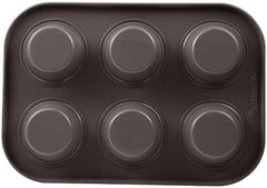BERGNER BAKING LOVERS - Set Von 2 X 6 Cup Muffinformen - Kohlenstoffstahl Mit Ilag Essential, PFOA Frei, Leicht Zu Reinigen Matrite si tavi pentru copt Naty Shop