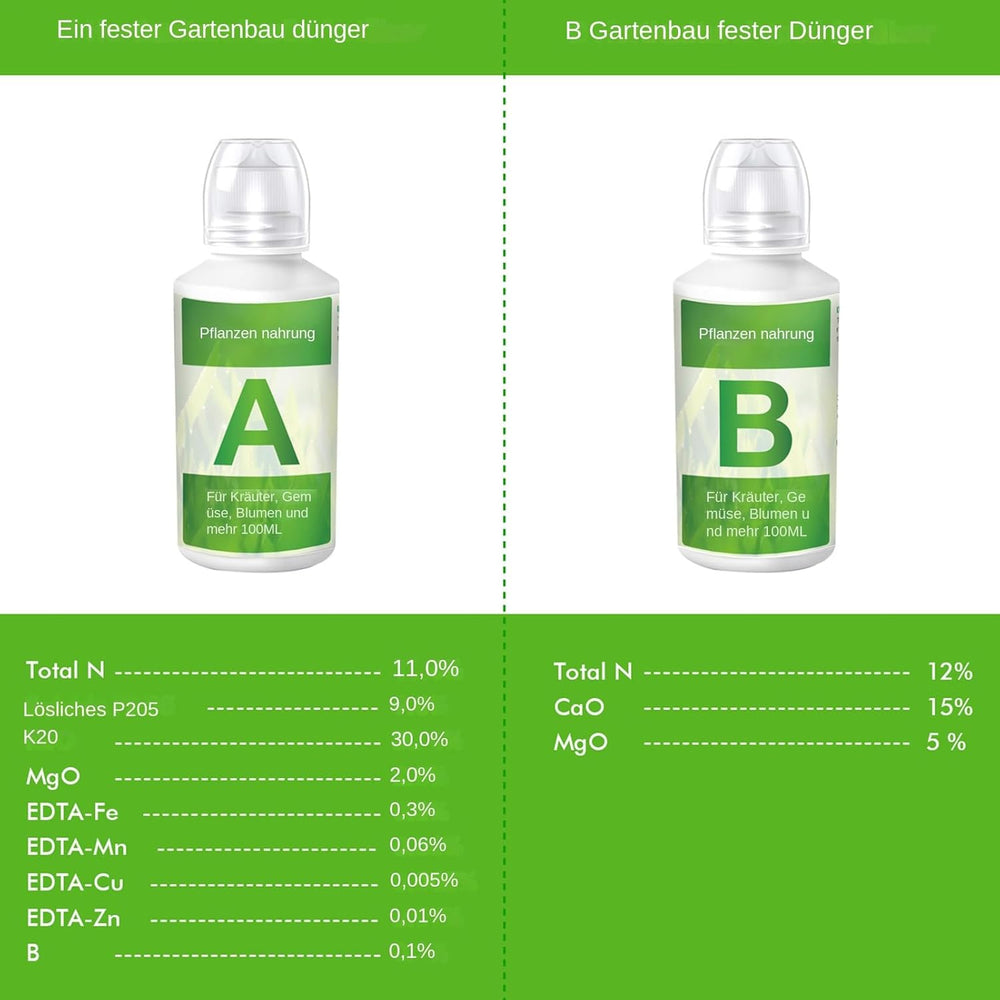 2 bucăți de îngrășământ hidroponic pentru plante, nutrienți pentru plante hidroponice, îngrășământ hidroponic, soluție nutritivă pentru plante hidroponice, îngrășăminte pentru sisteme hidroponice A și B