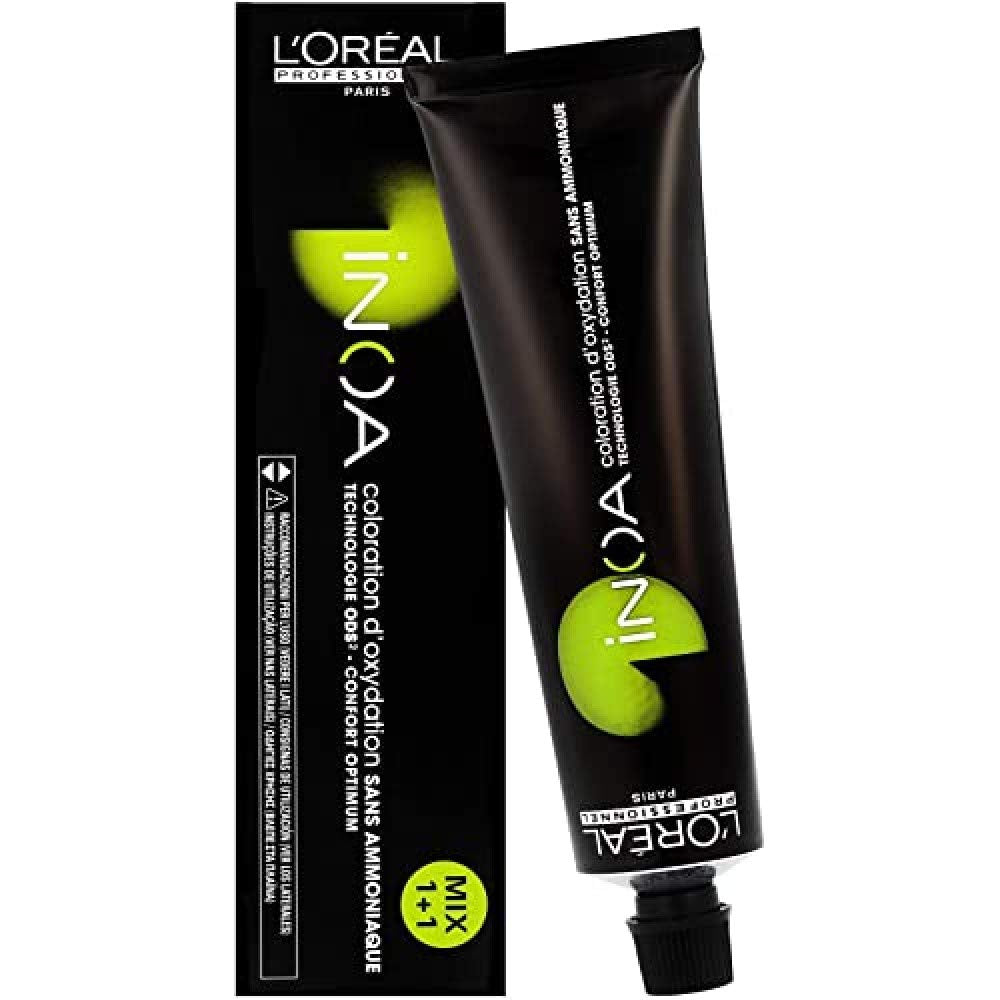 L'Oréal Professionnel INOA Colorație oxidativă fără amoniac 4 maro mediu, 1 pachet, (1x 60 ml)