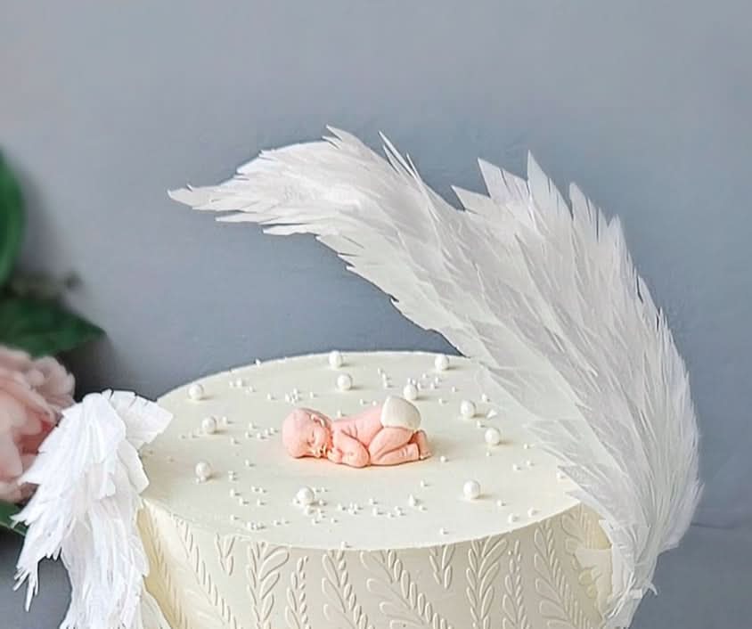 Decoratiune comestibila din zahar, Botez Decoratiuni din Pasta de Zahar Nati Shop