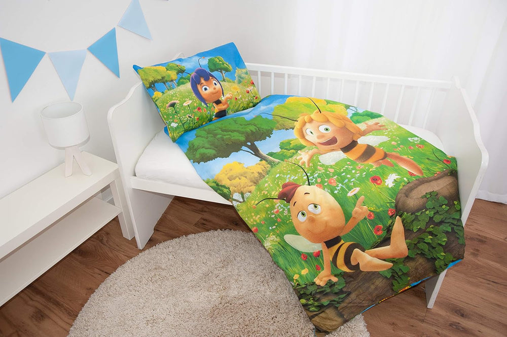 Lenjerie de pat pentru copii, Albinuta Maya, bumbac/renforcé Lenjerie de pat - copii Naty Shop