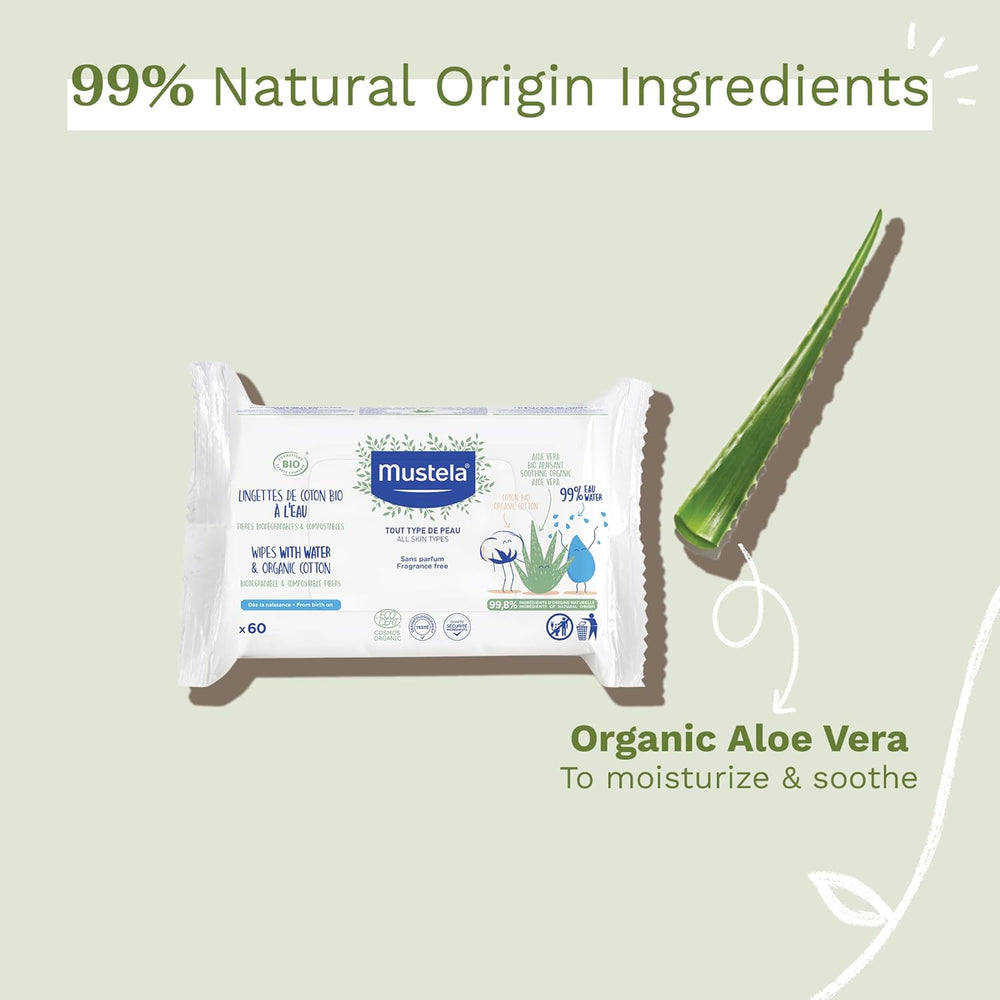 Lingette Coton À L'Eau 60 buc