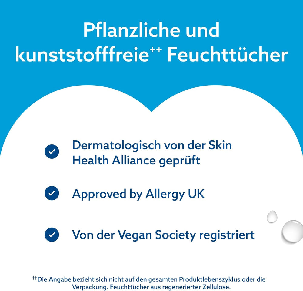 Șervețele umede WaterWipes Sensitive+ pentru nou-născuți și bebeluși, 720 bucăți (12 pachete), curățare, îngrijire, protecție 3 în 1, 99,9% apă, fără parfum