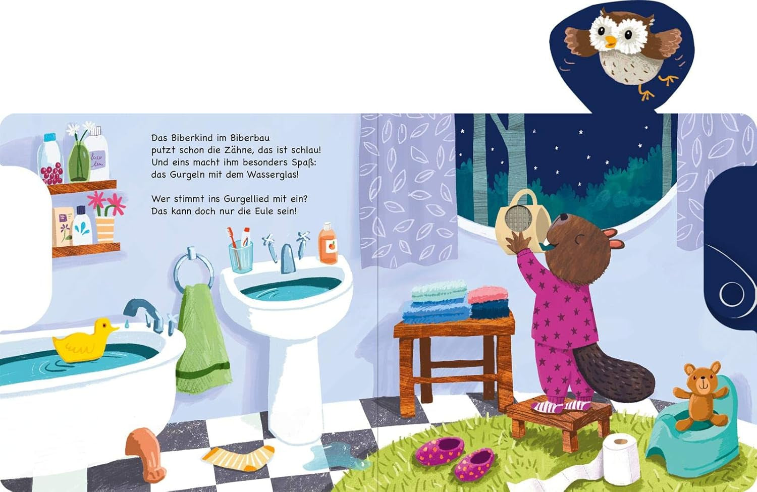 Shoo, shoo, acum și tu dormi!: Slider și 11 sunete | O carte inovatoare cu sunete de slider pentru cei mici cu vârsta de peste 18 luni Jucarii Bebe Naty Shop