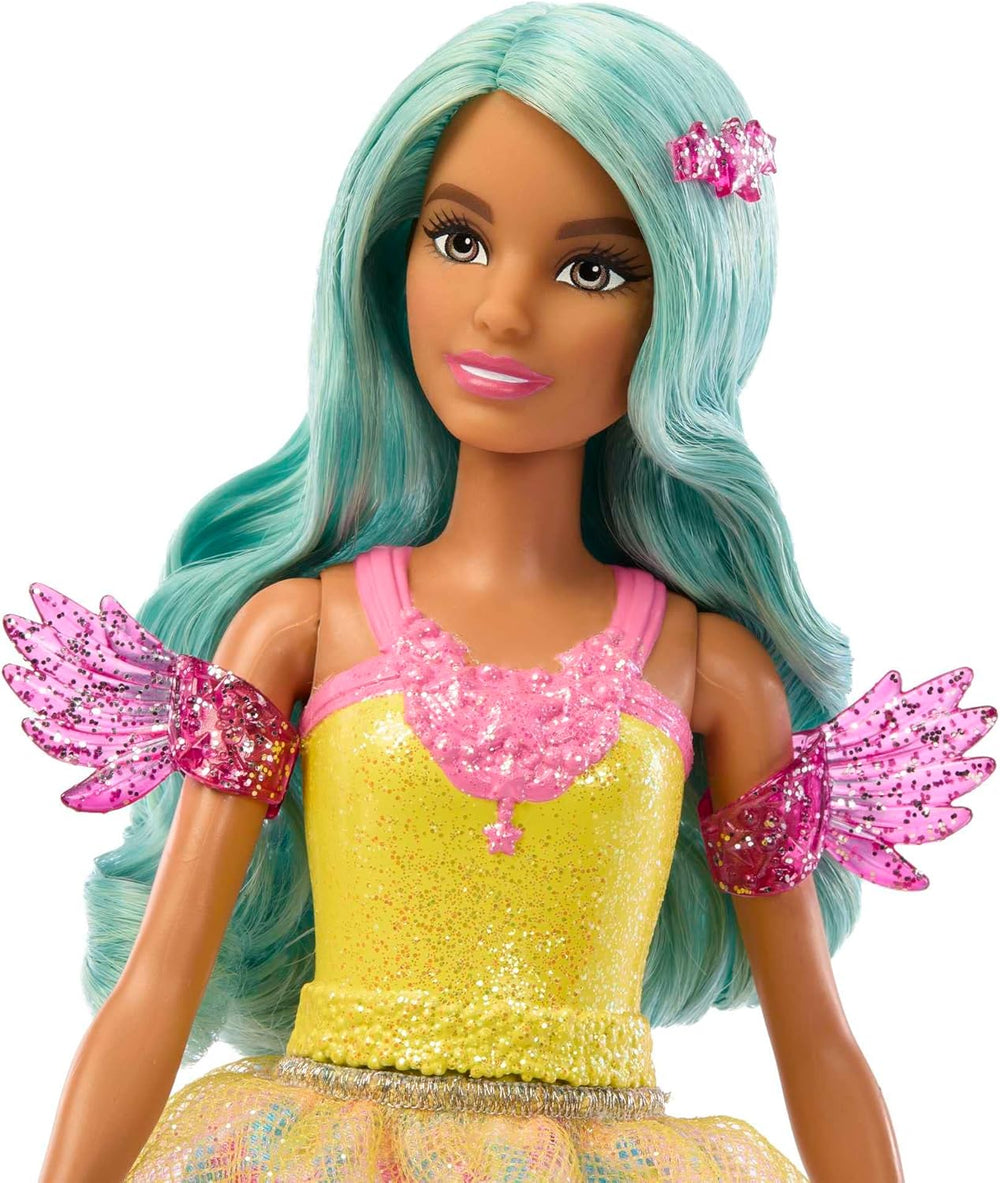 Barbie Ein Verborgener Zauber - Teresa Puppe mit märchenhaftem Outfit, gewelltes Haar und Kamm für Frisierspaß, für Kinder ab 3 Jahren, HLC36