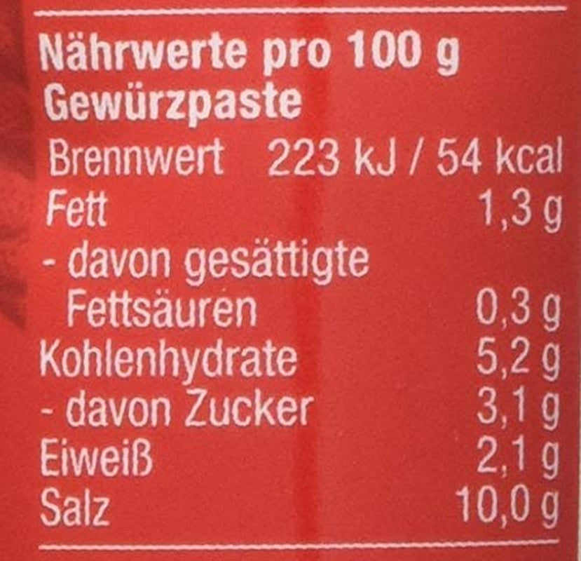 Fuchs Gewürze – Chili Gewürzpaste, vollmundig pikantes Aroma, Paste zum Würzen von scharfen Soßen, Fleisch-Gerichten oder Suppen jeglicher Länder-Küchen, 65 g