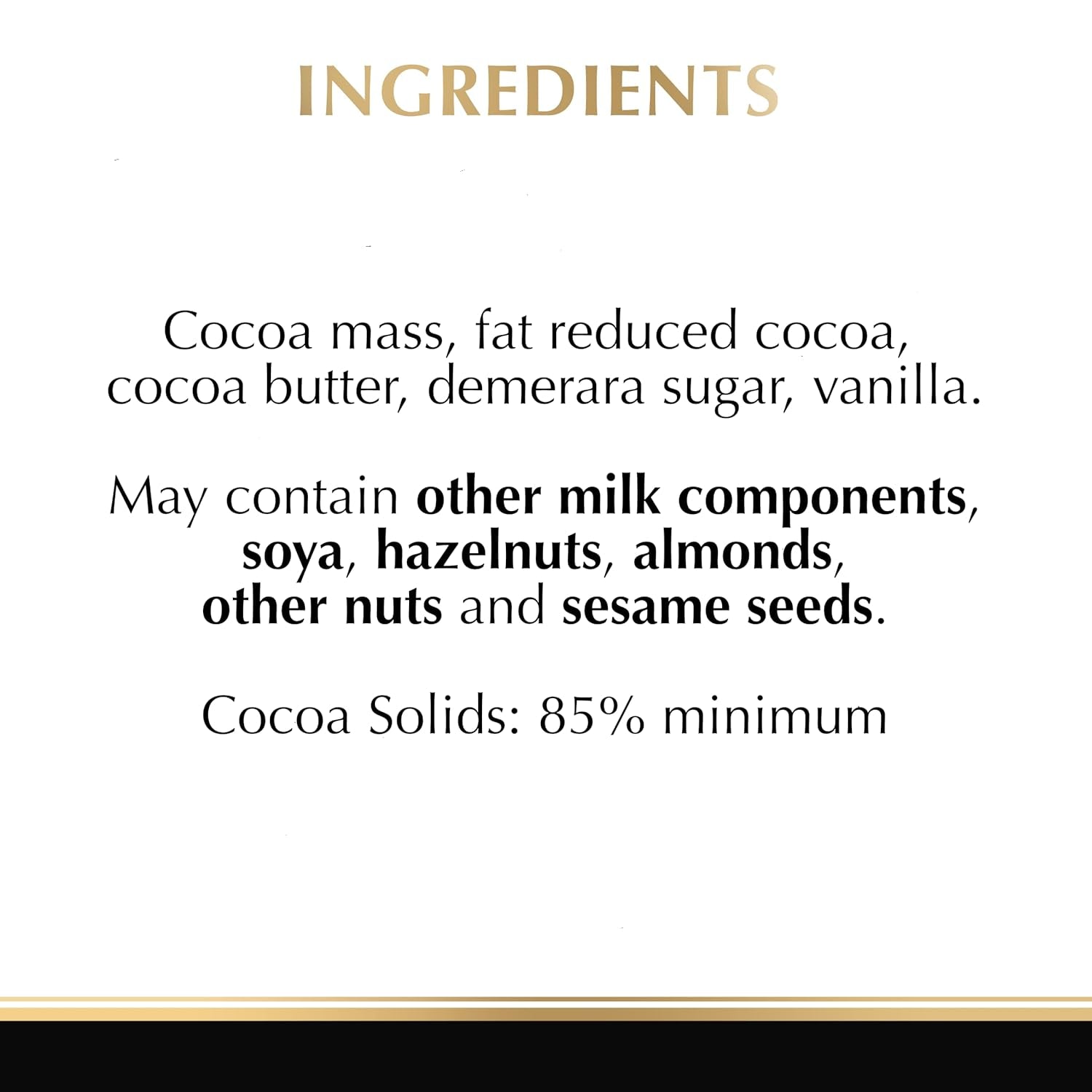Lindt Ciocolată | Baton EXCELLENCE 85% Cacao | 100g | Ciocolată Extra Neagră | Baton de Ciocolată Vegană