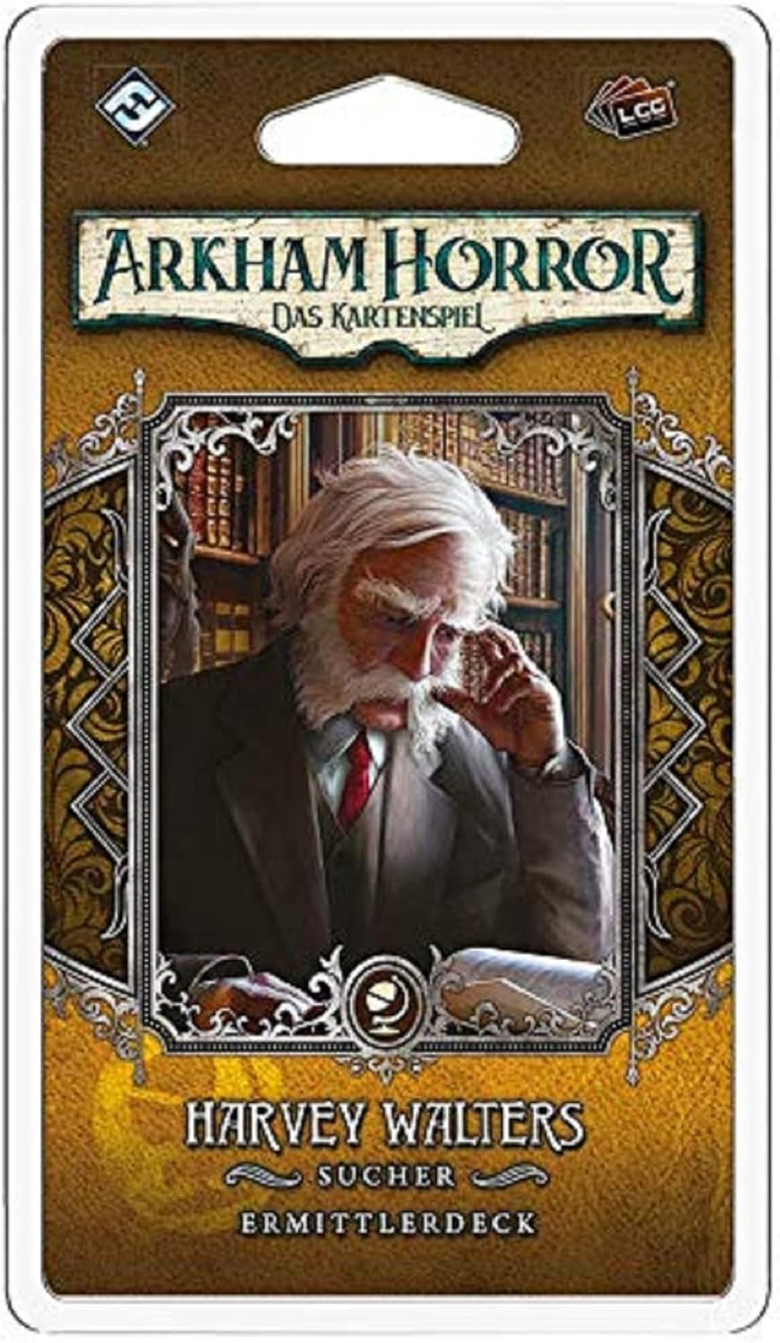 Fantasy Flight Games, Arkham Horror: LCG, Joc de bază, Joc pentru experți, Joc de cărți, 1-4 jucători, Vârste 14+, 45+ minute, Germană, Multicolor, Colorat
