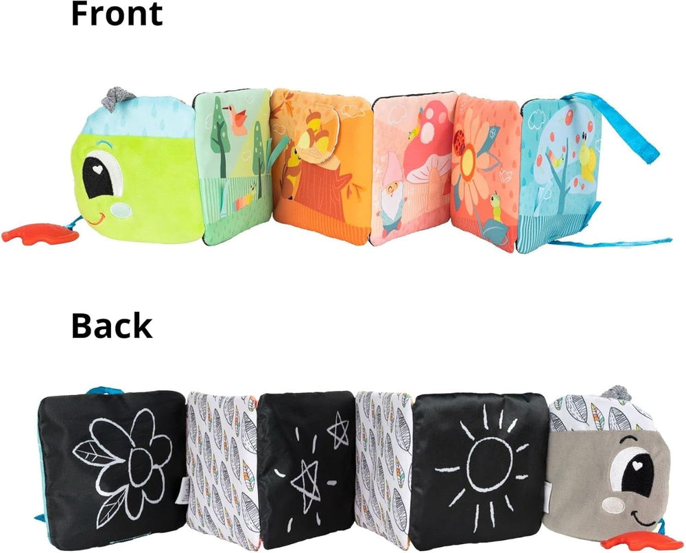 Lamaze Călătorie cu omizi colorate, jucărie pentru nou-născuți, jucărie senzorială pentru bebeluși cu culori și sunete, jucărie de dezvoltare pentru băieți și fete de la 6 luni, L27463 Jucarii Bebe Naty Shop