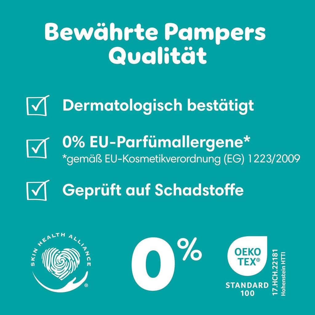 Scutece Pampers Baby-Dry, până la 100% protecție împotriva scurgerilor toată noaptea Mama si Copilul Naty Shop