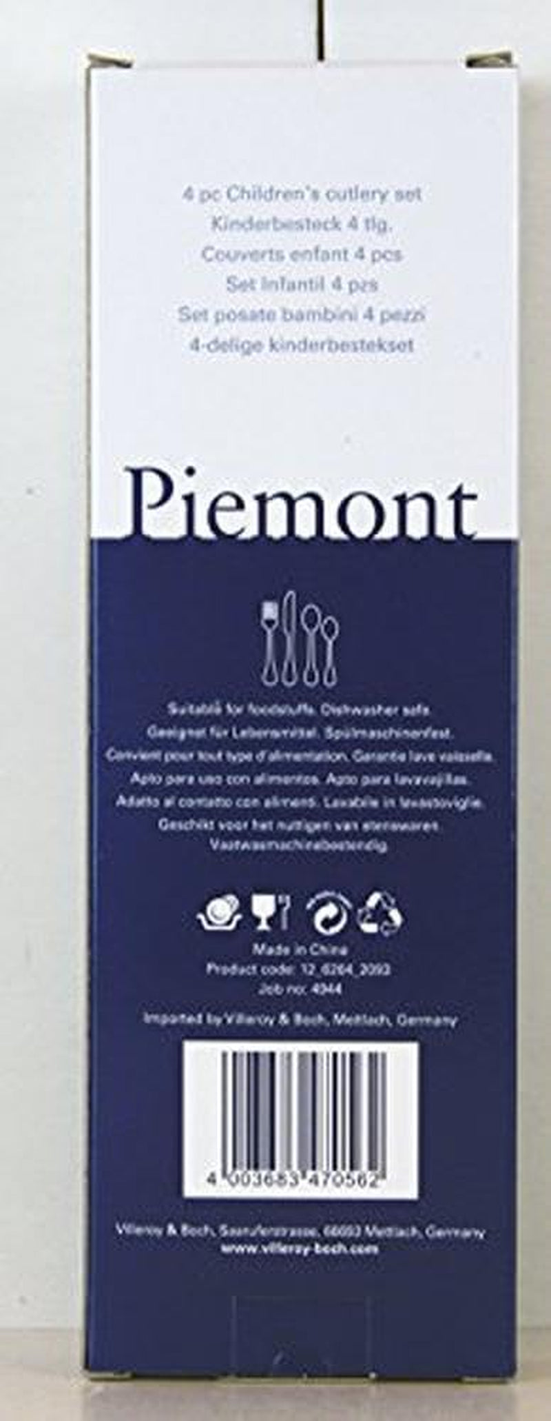 Villeroy And Boch Set de tacâmuri pentru copii Teddy 4 piese, oțel inoxidabil 18/10 Bucatarie Naty Shop