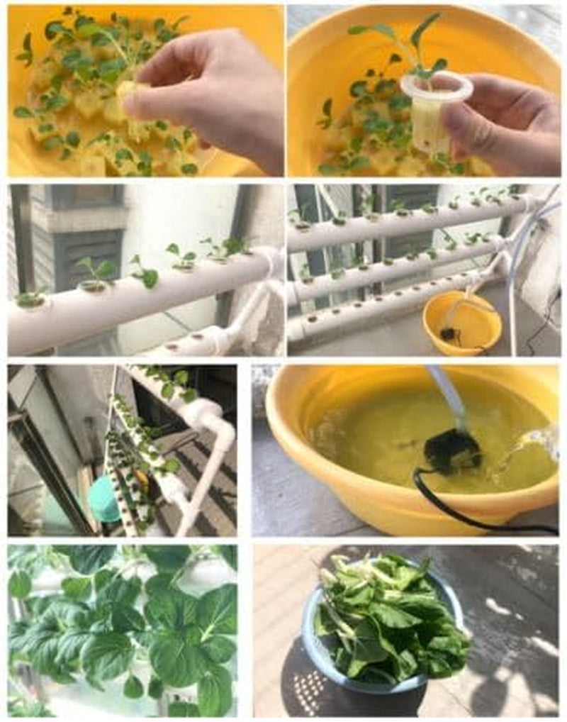 Pflanzenpflanze Hydroponic System Grow Kit 90Plant Sites Drei Layer Satz GemüSe Tool Garten Systeme Plant Vegetable Hydrokultur Hydroponische Garden Hydroponik Anbausystem PflanzpläTzen 3Schicht