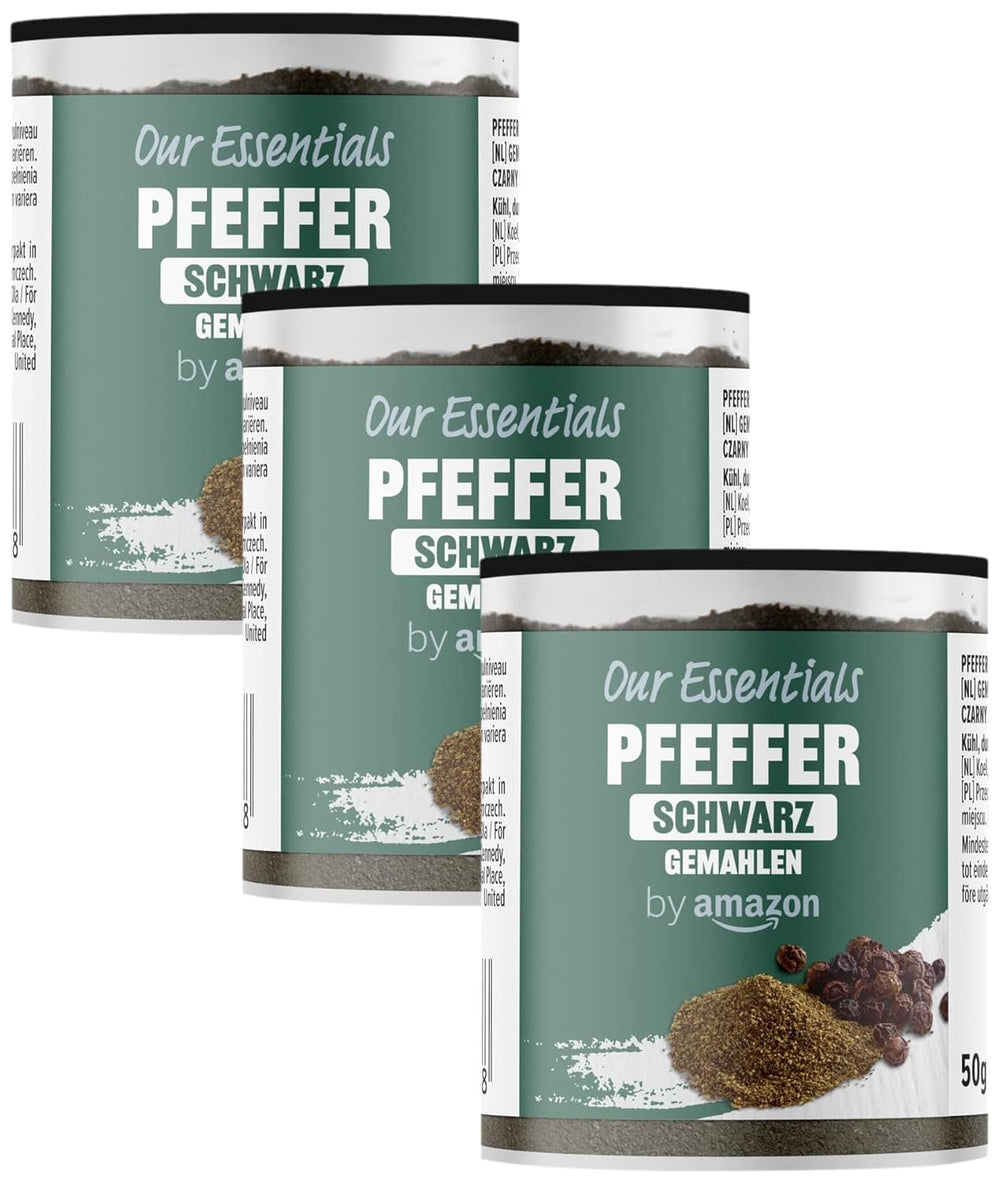 by Amazon Schwarzer Pfeffer gemahlen, 100g