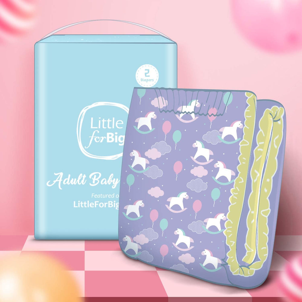 Scutece imprimate pentru adulți 5500-5800 ml, 10 bucăți - Fantasy Mică (M)