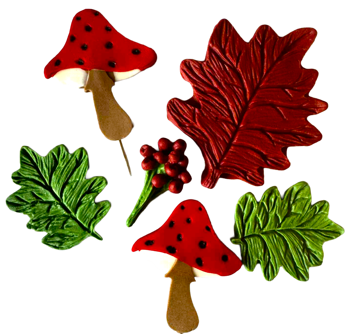 Set 6 decoratiuni comestibile, Toamna