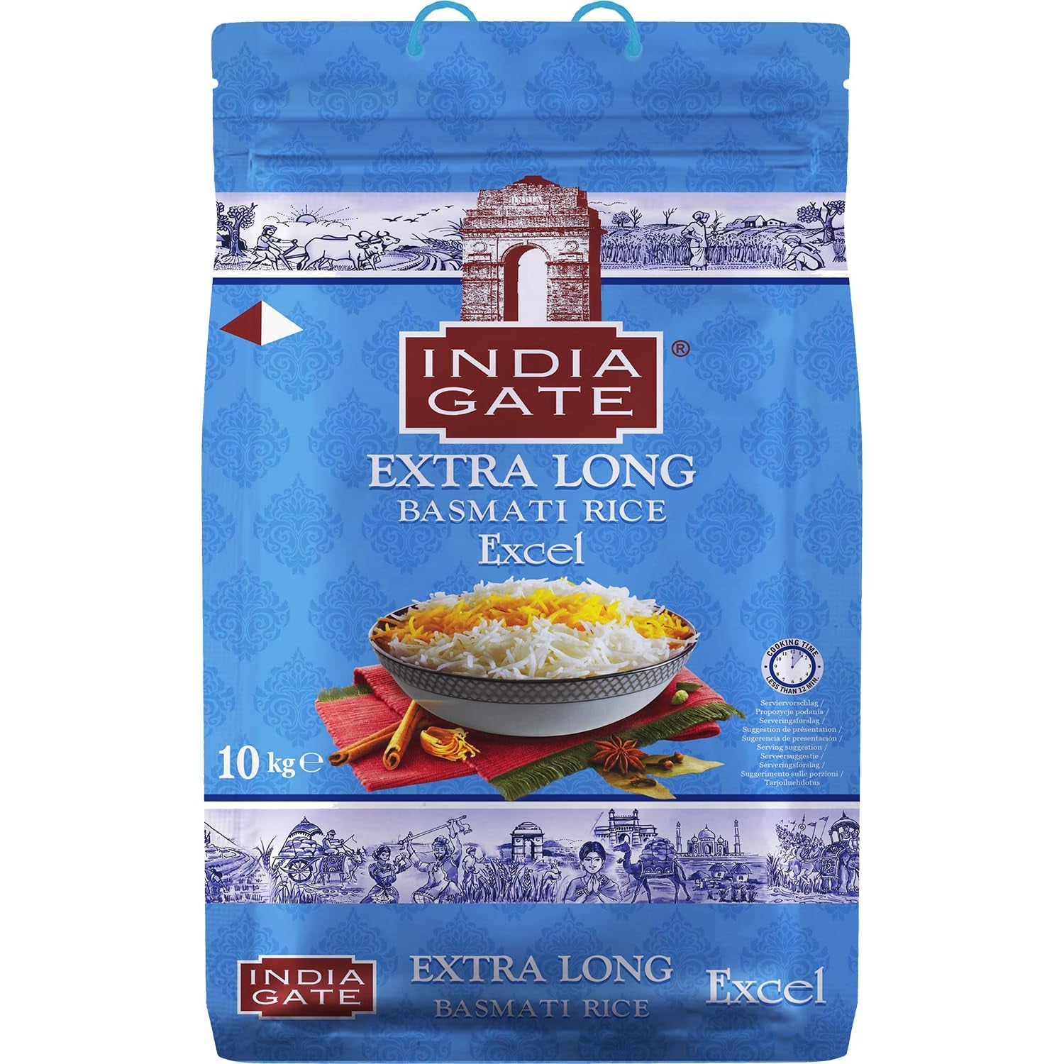 Orez Basmati Premium INDIA GATE – Orez cu bob lung fin, aromat, din India, bob lung fin (1 x 5 kg)